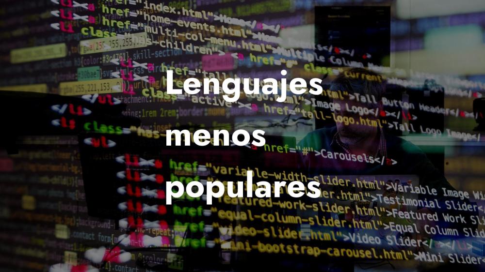 Lenguajes menos populares